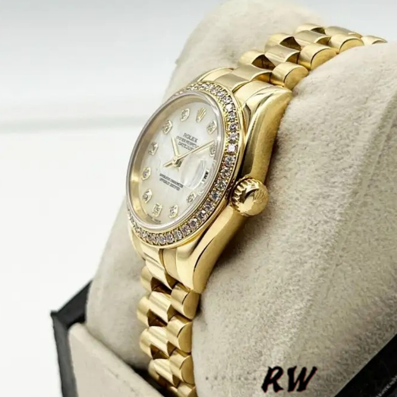 Rolex Datejust 179138 Mother Of Pearl Diamond Dial 26MM Lady Replica Watch