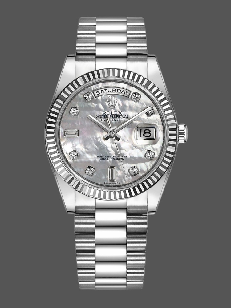 Rolex Day-Date 118239 MOP Dial 36mm Unisex Replica Watch