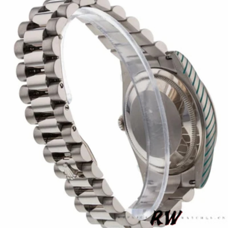 Rolex Day-Date 118209 Black dial white gold 36mm Unisex Replica Watch