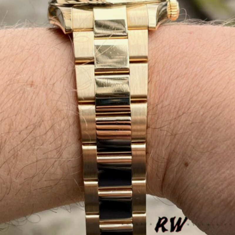 Rolex Day-Date 118238 Yellow Gold Pave diamond dial 36mm Unisex Replica Watch