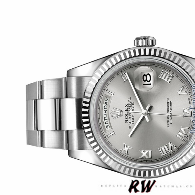 Rolex Day-Date 118239 Rhodium Roman Dial 36mm Unisex Replica Watch