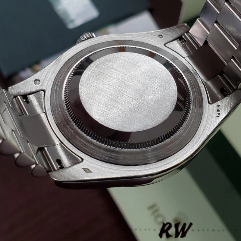 Rolex Day-Date 218206 Glacier Blue Diamond Roman Dial Platinum 41MM Mens Replica Watch