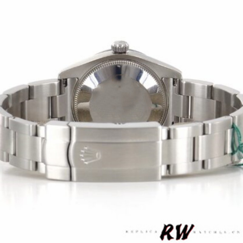 Rolex Oyster Perpetual 177210 Black Dial Stainless Steel 31mm Lady Replica Watch