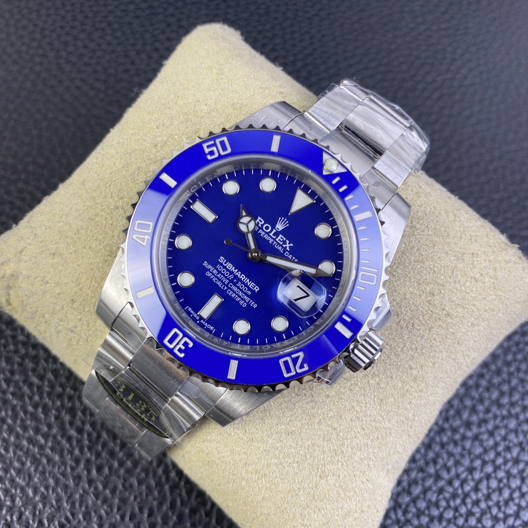 Rolex Submariner 116619LB White Gold Blue Dial 40mm Mens Replica Watch
