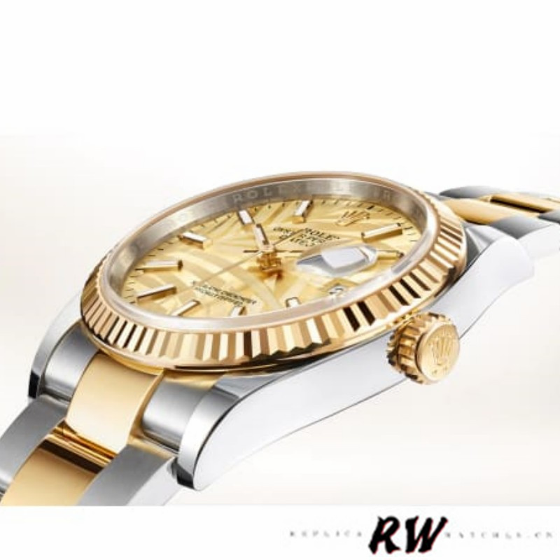 Rolex Datejust 126233 Golden Palm Motif Dial 36MM Unisex Replica Watch