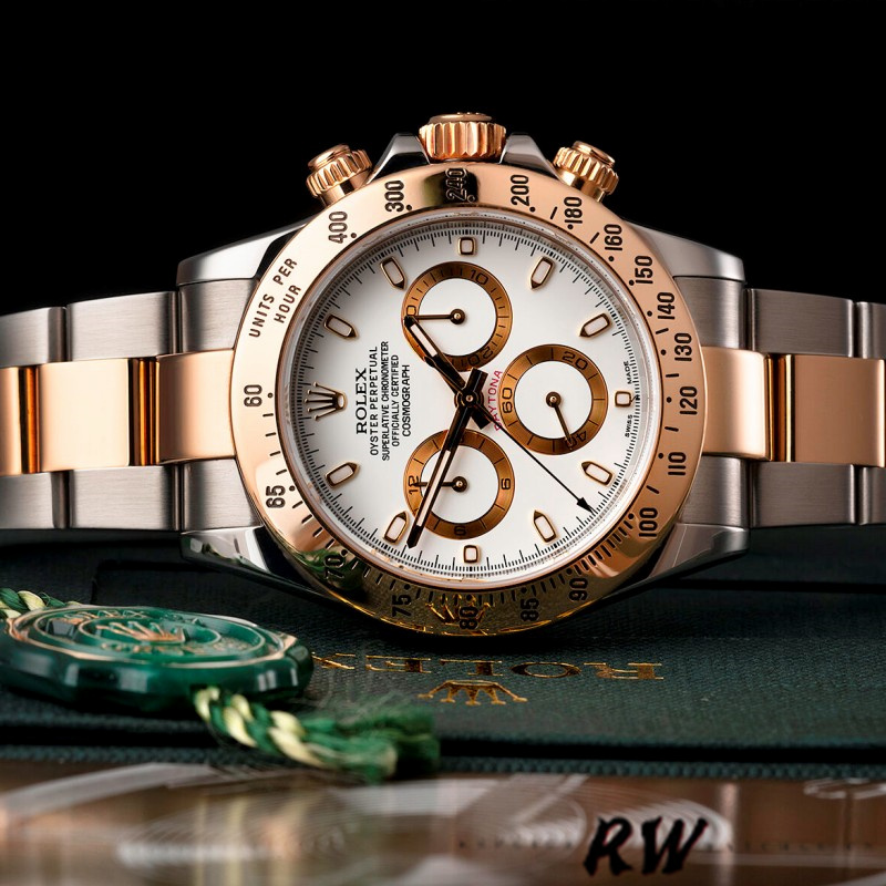Rolex Daytona 116523 Stainless steel White Dial 40mm Mens Replica Watch