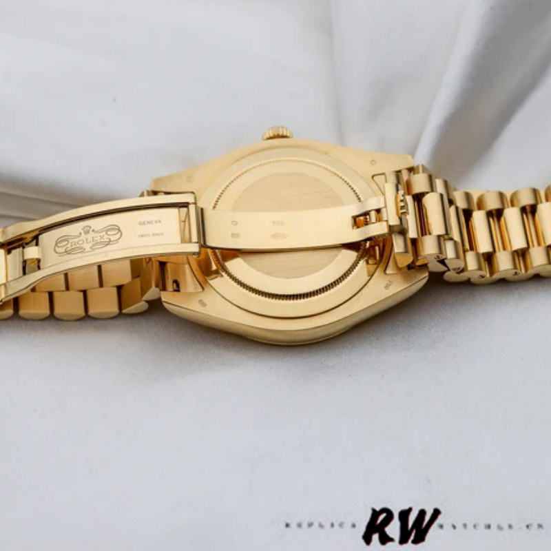 Rolex Day-Date 218238 Champagne Index Dial Yellow Gold 41MM Mens Replica Watch