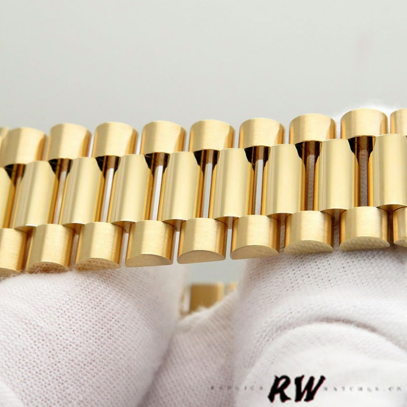 Rolex Day-Date 128348RBR Green Ombre Diamond Dial Yellow Gold 36MM Unisex Replica Watch