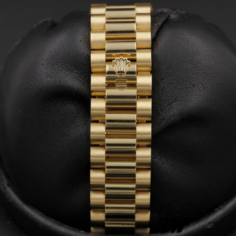 Rolex Day Date 118238 Black Dial Stainless Steel 36mm Mens Replica Watch