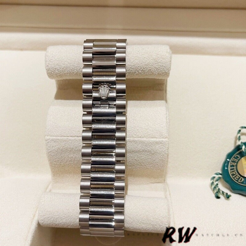 Rolex Day-Date 128239 0005 White Gold Silver Index Dial 36MM Unisex Replica Watch
