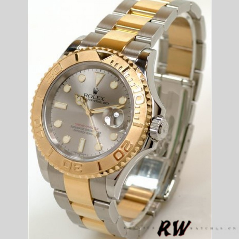 Rolex Yachtmaster 16623 Steel Yellow Gold Rhodium Grey Dial 40MM Mens Replica Watch