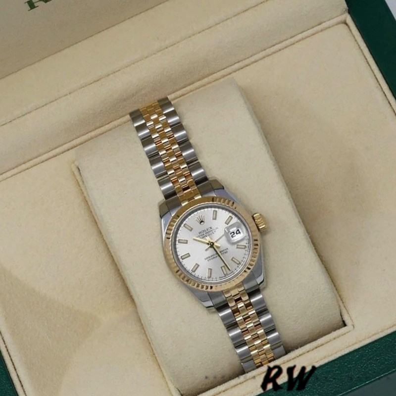 Rolex Datejust 179173 Silver Index Dial Fluted Bezel 26MM Lady Replica Watch
