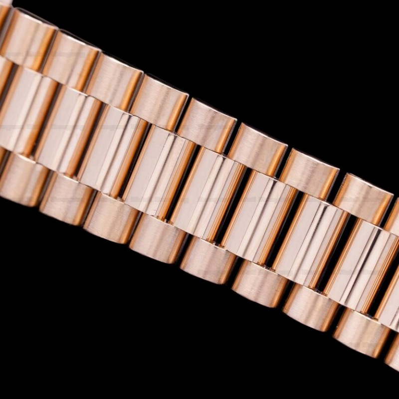 Rolex Day-Date 128235 Everose Gold Brown Ombre Diamond Dial 36MM Unisex Replica Watch