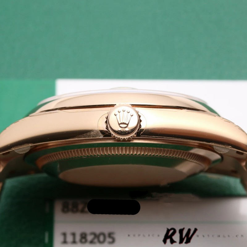 Rolex Day-Date 118205 Rose Gold Jubilee Pink Dial 36mm Unisex Replica Watch