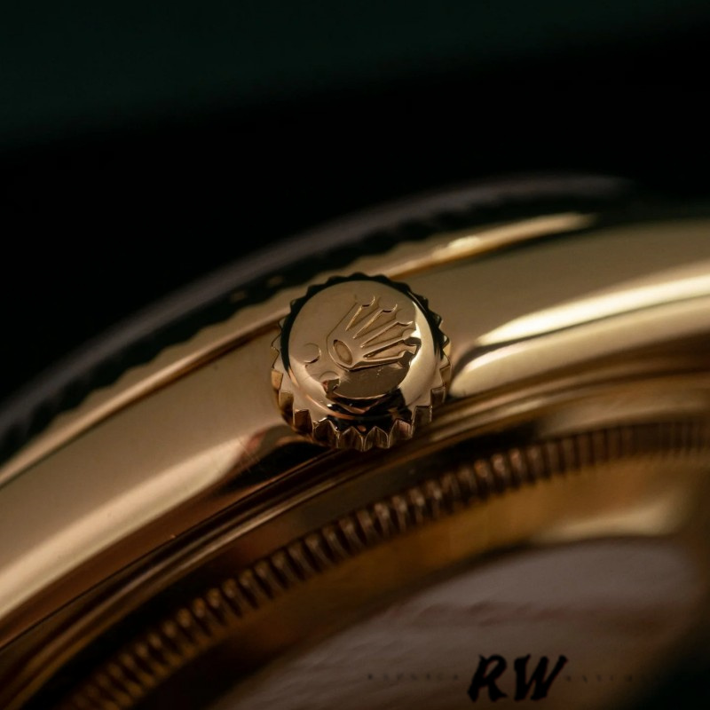 Rolex Day Date 118238 Yellow Gold Black Dial Stainless Steel 36mm Mens Replica Watch