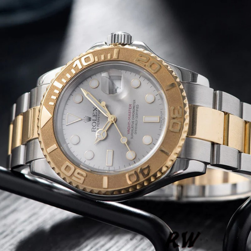 Rolex Yachtmaster 16623 Steel Yellow Gold Rhodium Grey Dial 40MM Mens Replica Watch