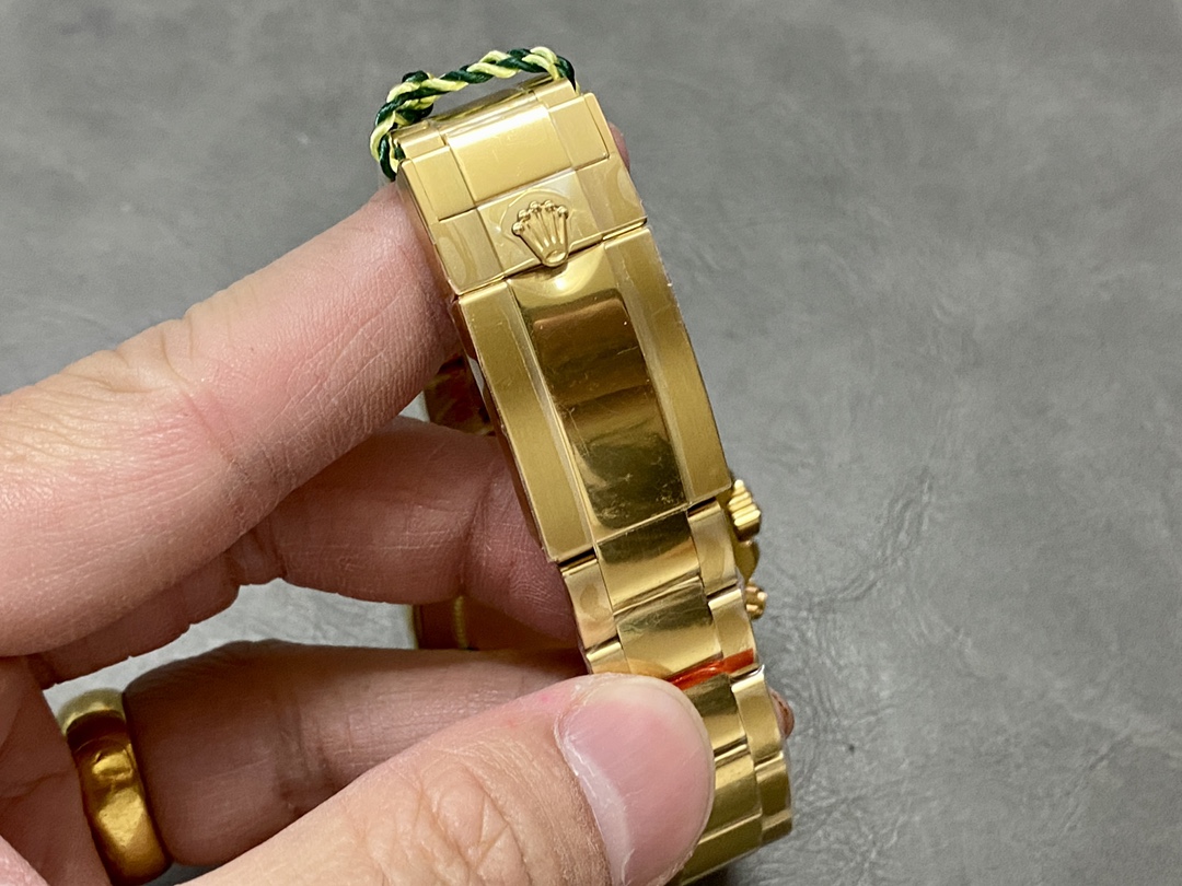 Rolex Daytona 116508 Yellow Gold Champagne Index Dial 40MM Mens Replica Watch