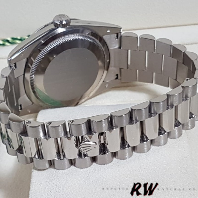 Rolex Day-Date 118239 Silver Diamond Dial 36mm Unisex Replica Watch