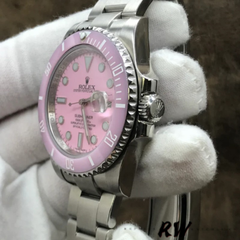 Rolex Submariner Date 116610LN Stainless Steel Oyster 40MM Pink Dial Mens Replica Watch