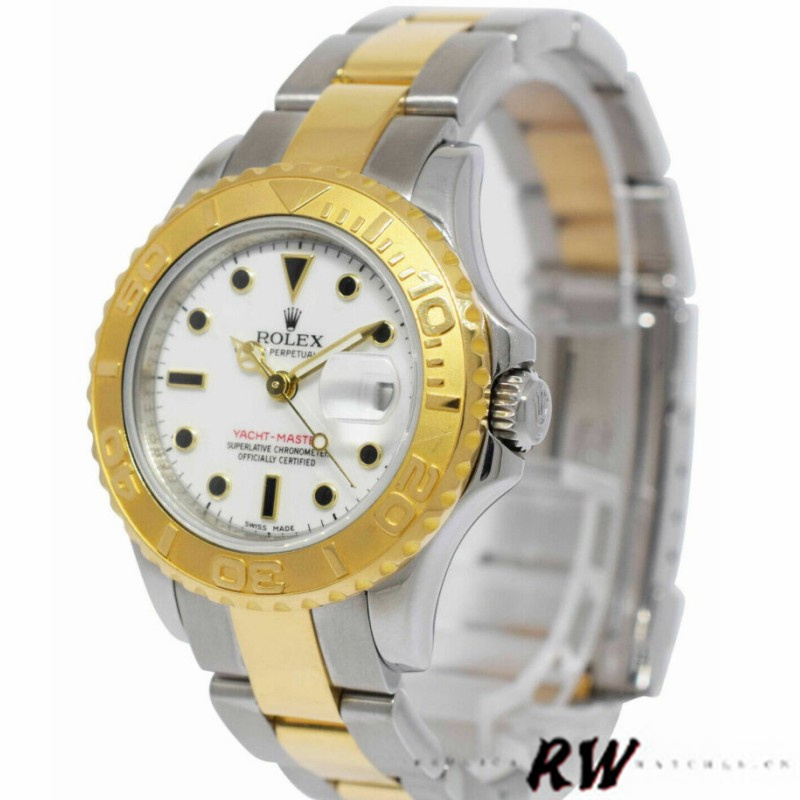 Rolex Yacht-Master 169623 Steel Yellow Gold White Dial 29MM Lady Replica Watch