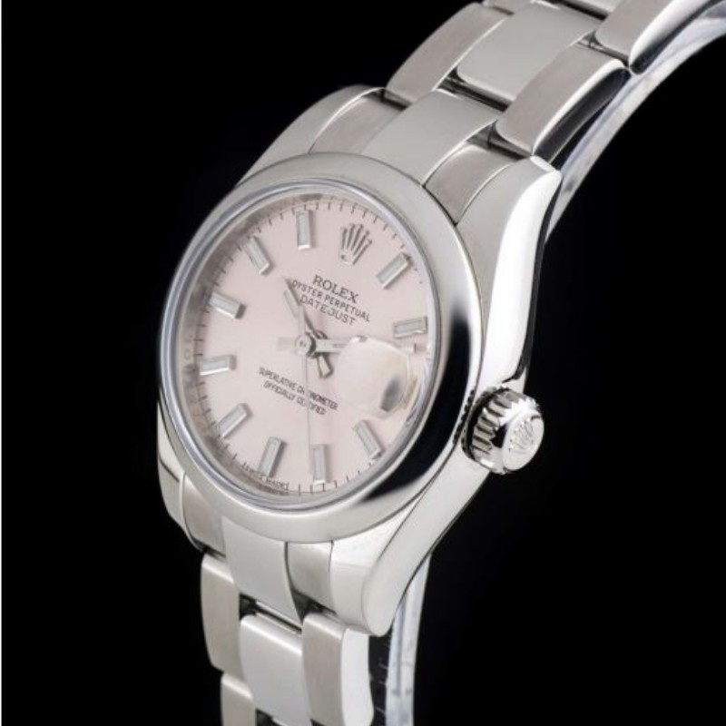 Rolex Datejust 179160 Domed Bezel Pink Index Dial 26MM Lady Replica Watch