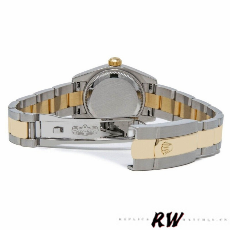 Rolex Datejust 179163 White Arabic Dial Domed Dezel 26MM Lady Replica Watch