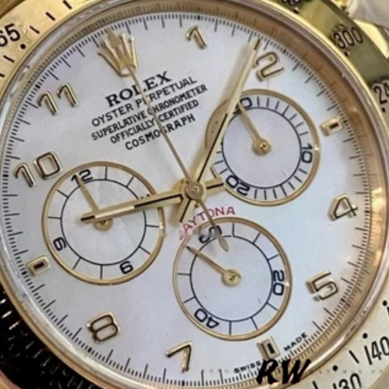 Rolex Daytona 116528 Mother of Pearl Dial 40mm Mens Replica Watch