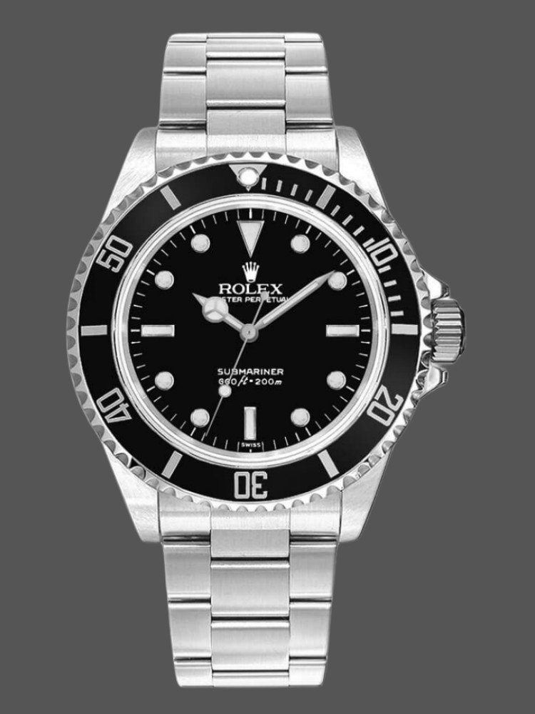 Rolex Submariner 5513 Black Dial Stainless Steel 40mm Mens Replica Watch