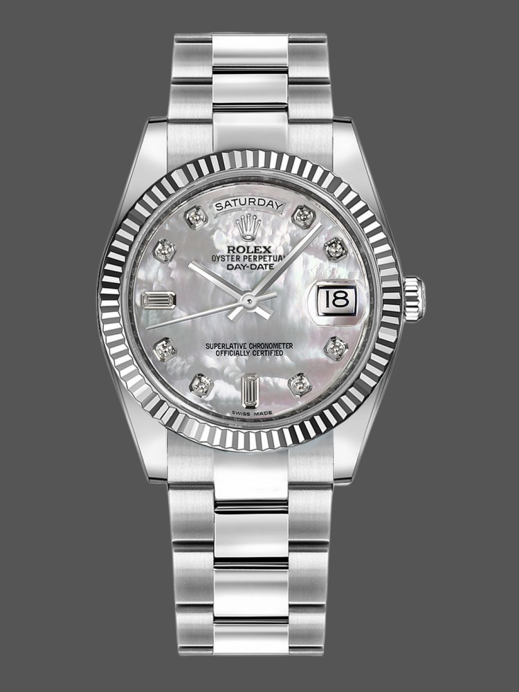 Rolex Day-Date 118239 MOP Diamond Dial 36mm Unisex Replica Watch