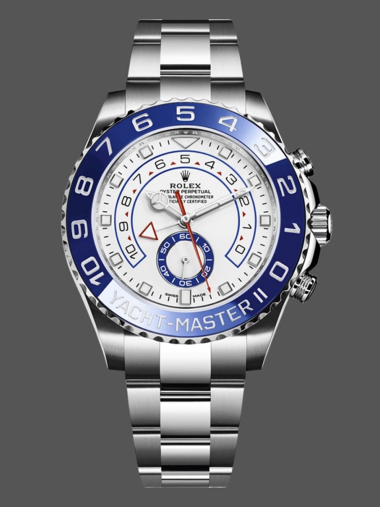 Rolex Yacht-Master II 116680 White Square Dial 44mm Mens Replica Watch