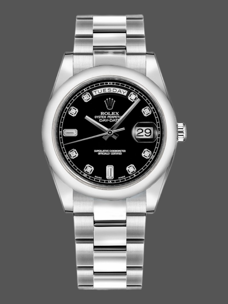 Rolex Day-Date 118209 Black dial 36mm Unisex Replica Watch