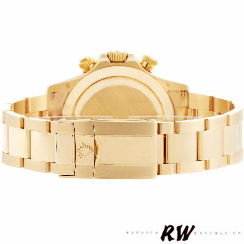 Rolex Cosmograph Daytona 116528 Black Diamond Dial 40MM Mens Replica Watch