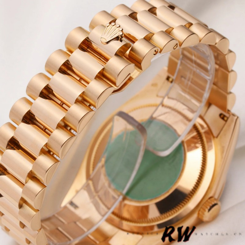 Rolex Day-Date 118235 Rose Gold Black Arabic Dial 36mm Unisex Replica Watch