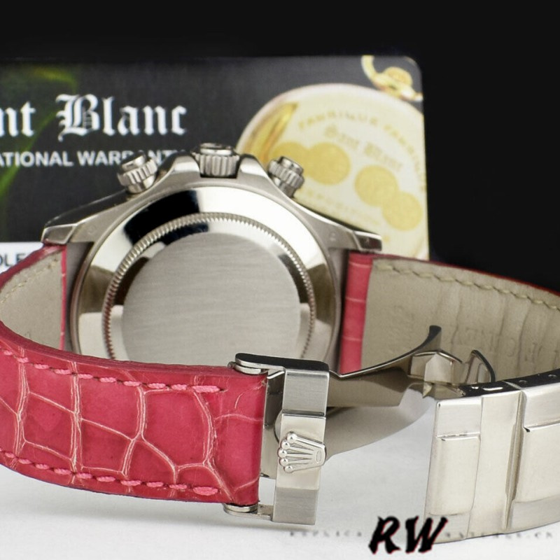 Rolex Daytona 116519 Rose MOP Arabic Pink Strap 40mm Mens Replica Watch