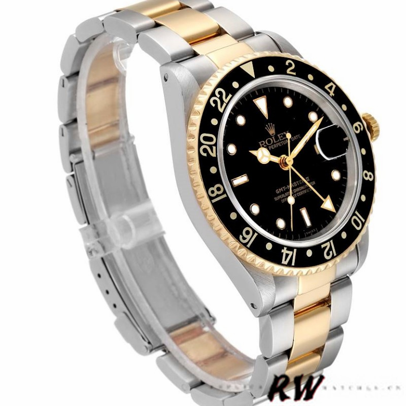 Rolex GMT-Master II 16713LN Steel Yellow Gold Black Dial 40MM Mens Replica Watch
