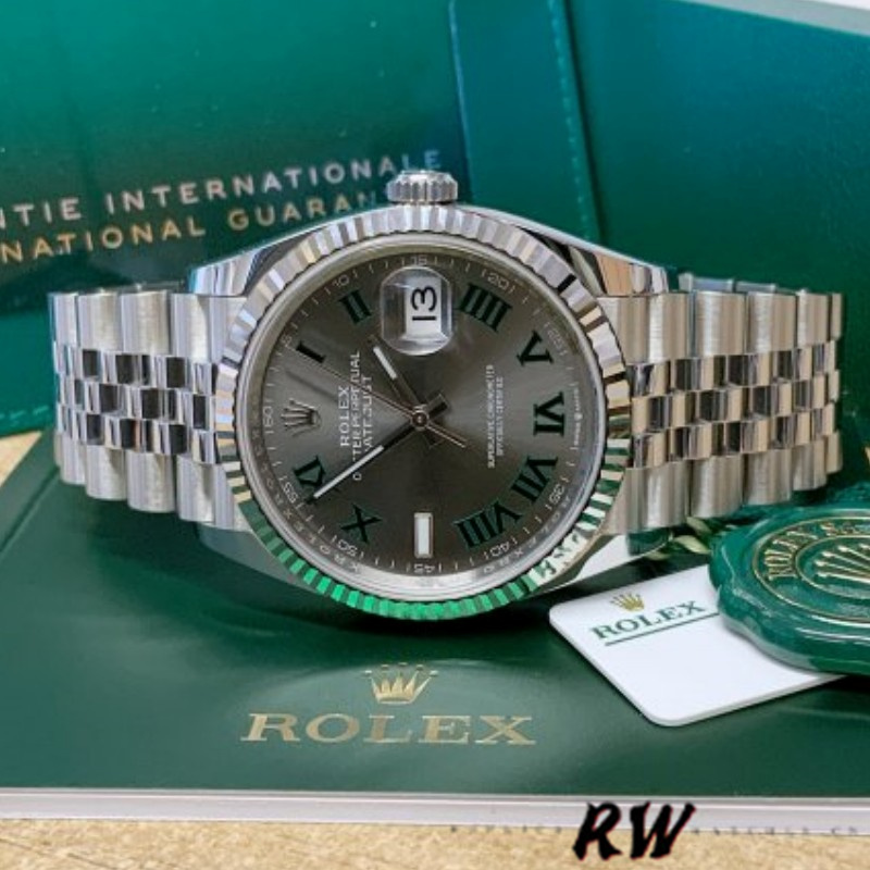 Rolex Datejust 126234 Slate Grey Wimbledon Dial 36MM Unisex Replica Watch