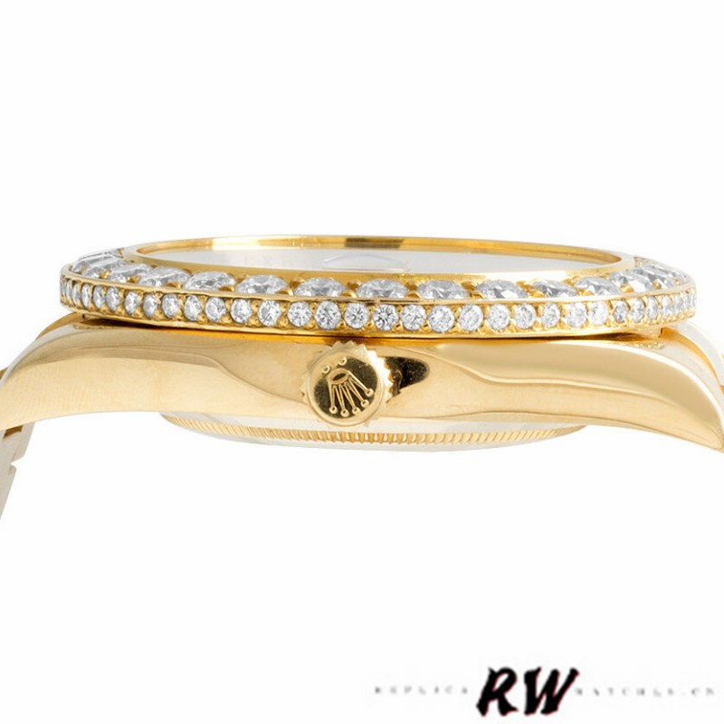 Rolex Day-Date 218348 Champagne Roman Dial 41MM Mens Replica Watch