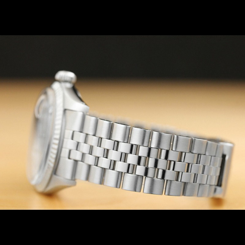 Rolex Datejust 179174 Rhodium Grey Diamond Dial Fluted Bezel 26MM Lady Replica Watch