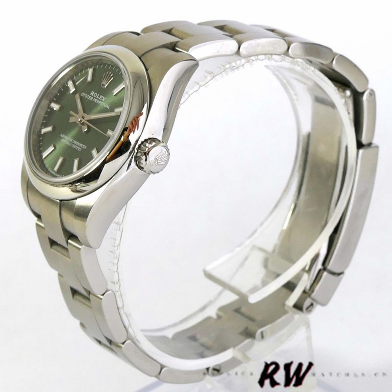 Rolex Oyster Perpetual 176200 Olive Green Dial Oyster Bracelet 26mm Lady Replica Watch
