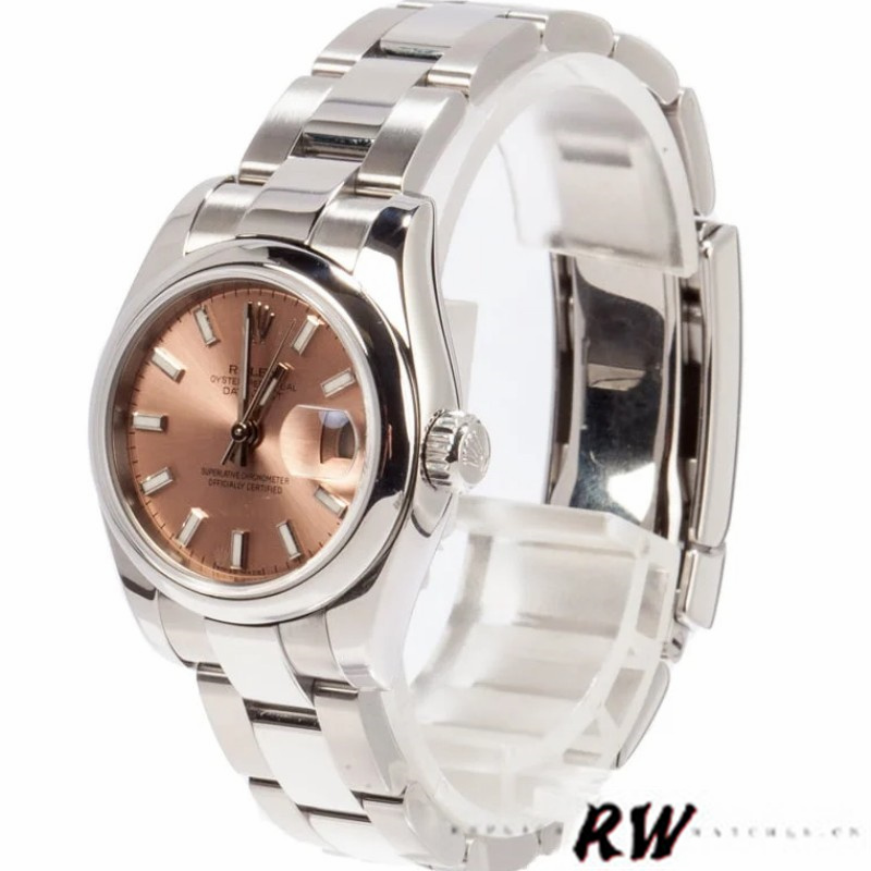 Rolex Datejust 179160 Pink Index Dial Domed Bezel 26MM Lady Replica Watch