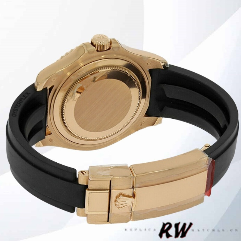 Rolex Yacht-Master 116695 Black Rubber Strap Grey Dial 40MM Mens Replica Watch