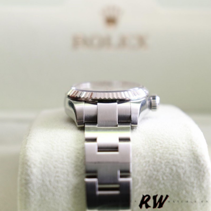 Rolex Oyster Perpetual 176234 Silver Dial Pink Baton 26MM Lady Replica Watch