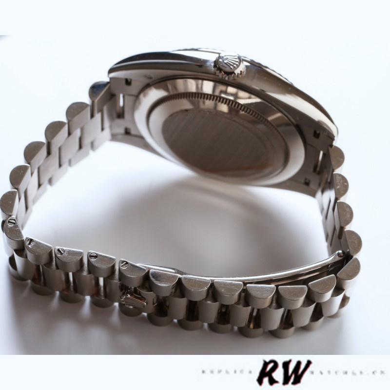 Rolex Day-Date 228206 Blue Roman Numeral Dial Platinum 40MM Mens Replica Watch