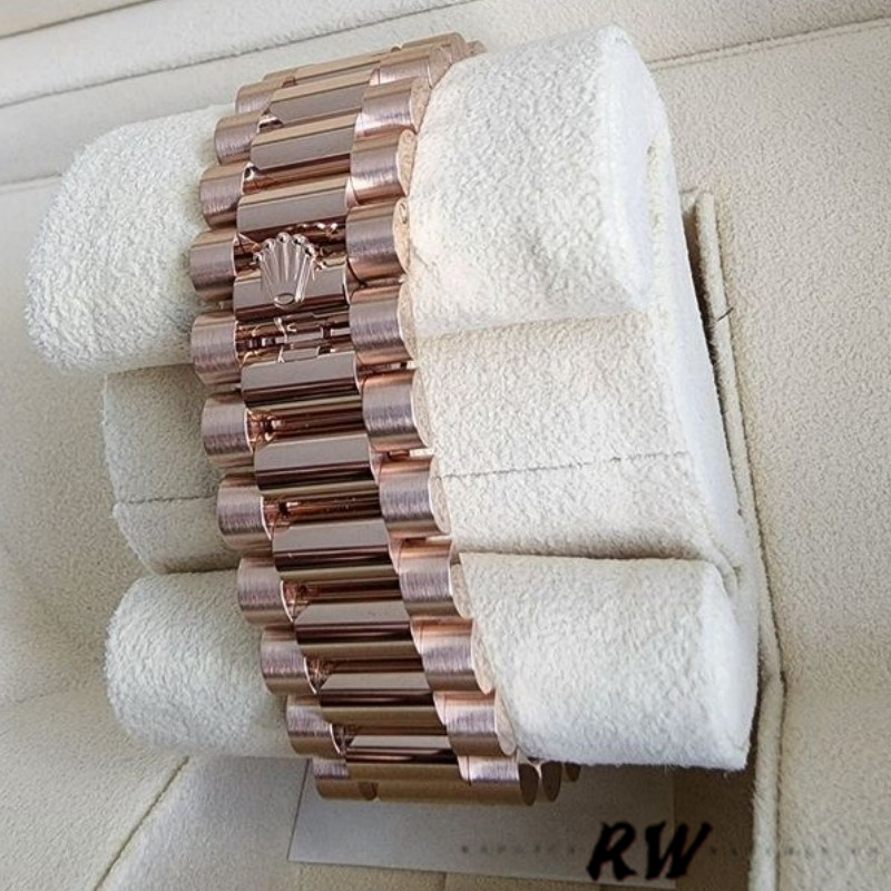 Rolex Day-Date 128235 Everose Gold MOP Dial 36MM Unisex Replica Watch