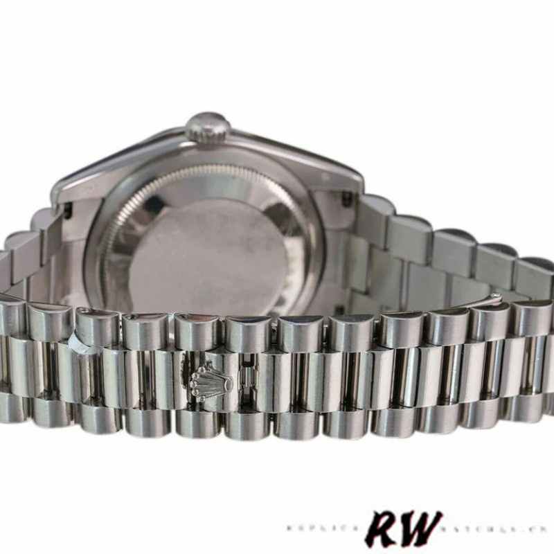Rolex Day-Date 118209 Silver Dial White Gold 36mm Unisex Replica Watch