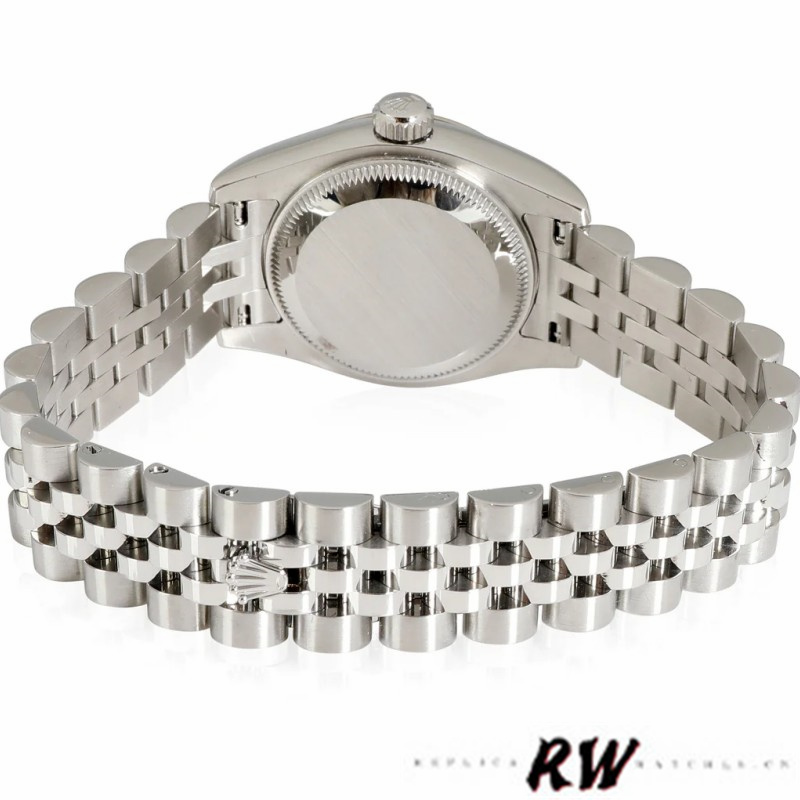 Rolex Datejust 179174 Black Roman Dial Fluted Bezel 26MM Lady Replica Watch