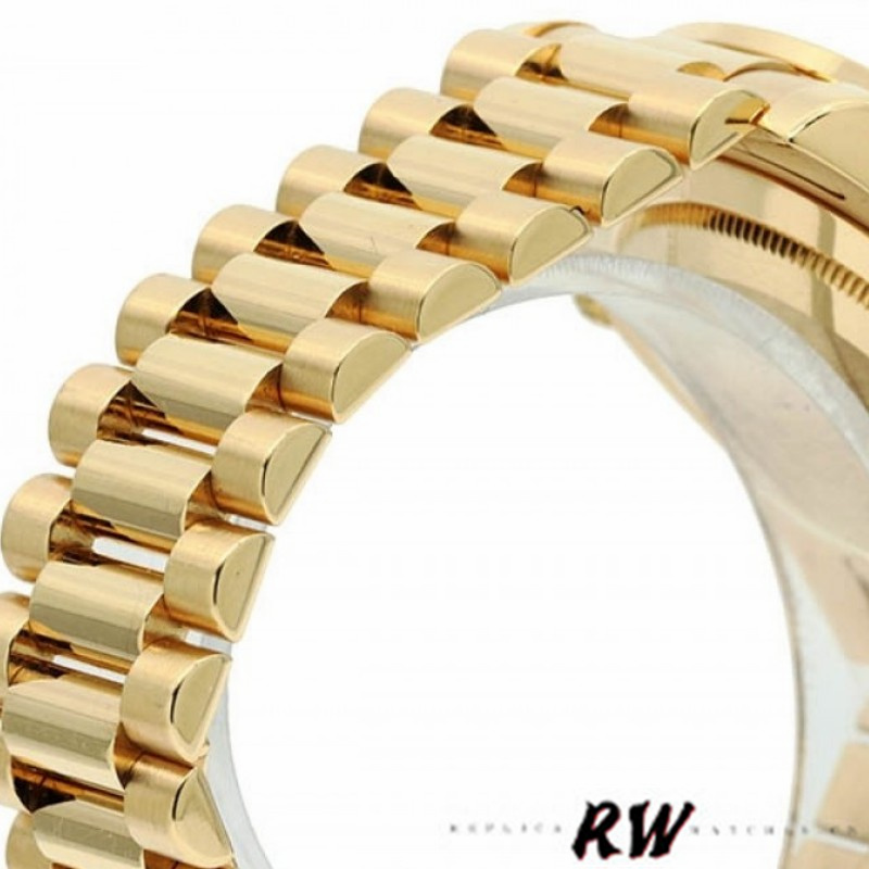 Rolex Day-Date 218348 Concentric Circle Black Dial 41MM Mens Replica Watch