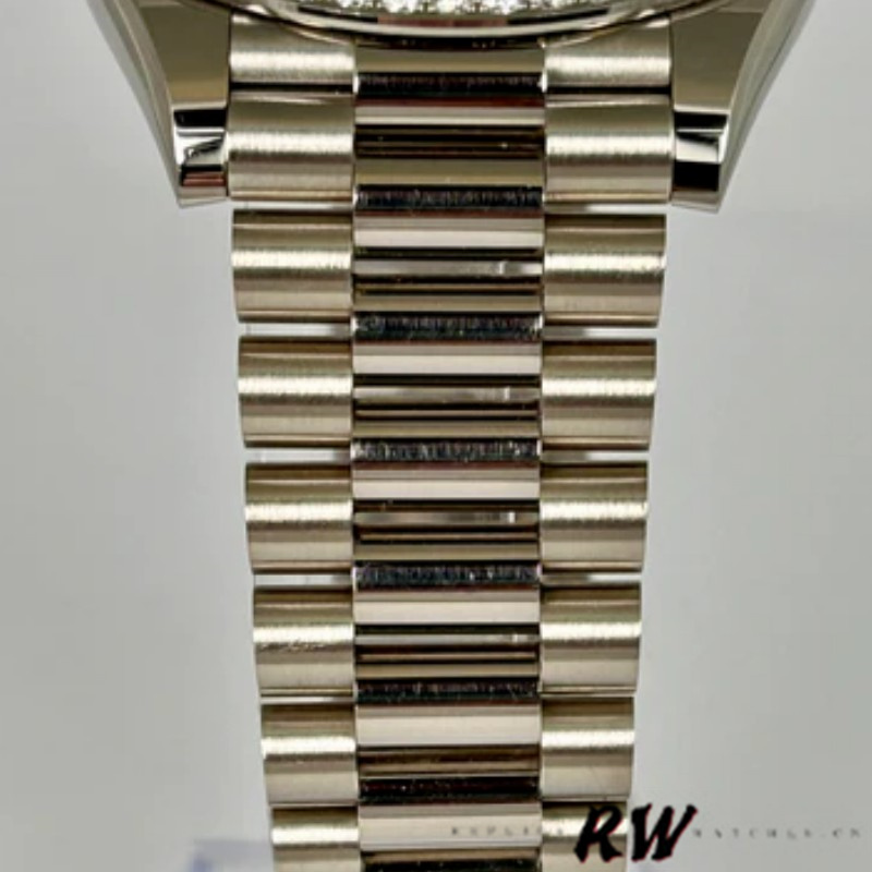 Rolex Day-Date 228349RBR Black Dial Diamond Bezel 40mm Mens Replica Watch