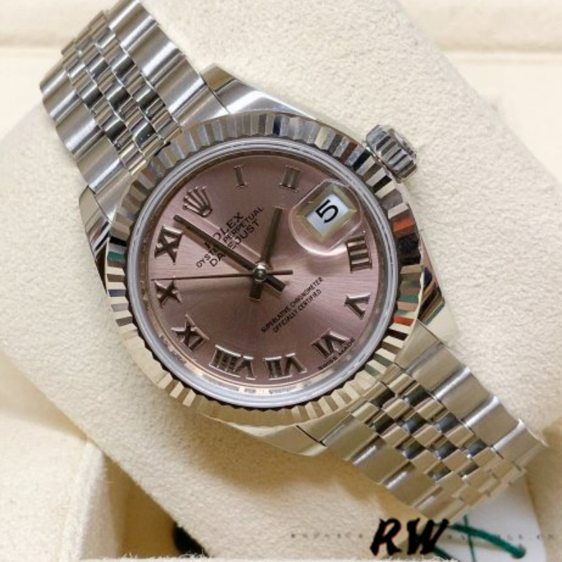 Rolex Datejust 279174 Stainless Steel Pink Roman Dial 28mm Lady Replica Watch