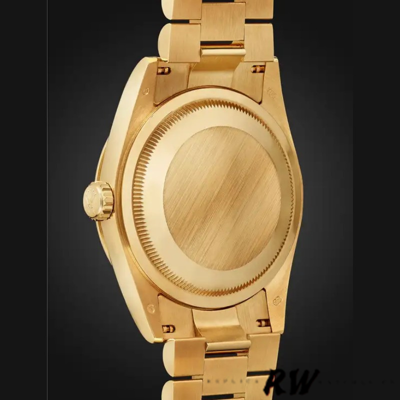 Rolex Day-Date 118238 Index Cognac Dial Fluted Bezel 36mm Unisex Replica Watch